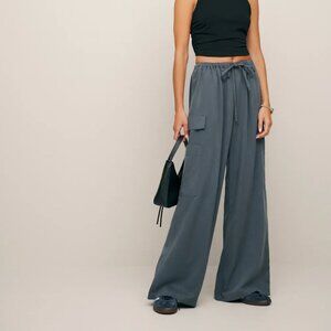 Reformation Ethan Twill Pant Slate - Size S